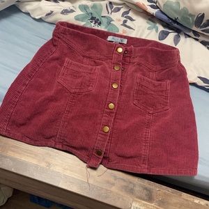 Boutique skirt, dark red color, size medium